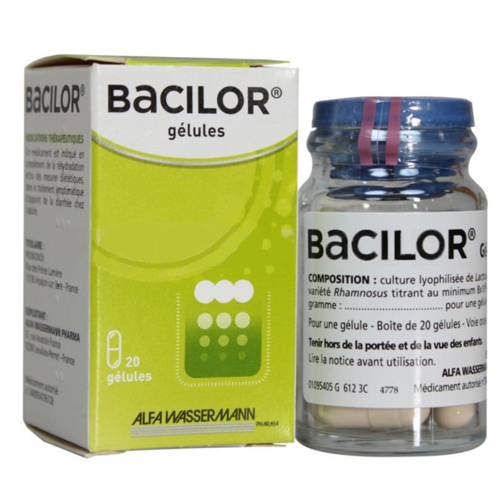 BACILOR 250mg – 20 gélules BACILOR 250mg – 20 gélules