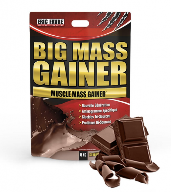Big Mass Gainer Chocolat- Protéines + Carb -Eric Favre