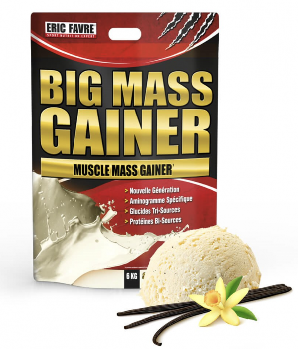 Big Mass Gainer Vanille- Protéines + Carb -Eric Favre