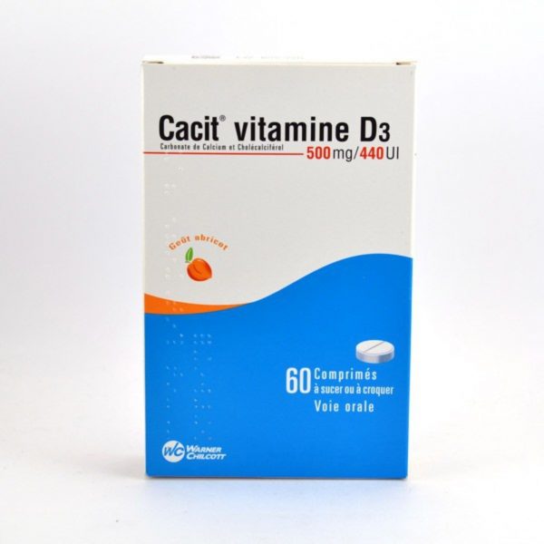 CACIT VITAMINE D3 500mg – 60 comprimés