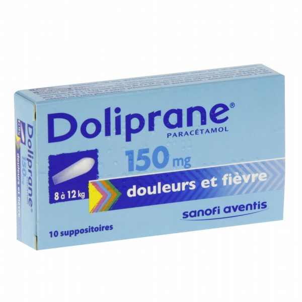 DOLIPRANE 150mg – 10 suppositoires