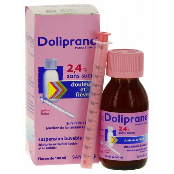 DOLIPRANE 2,4% Sans Sucre Suspension Buvable 100.0 ML