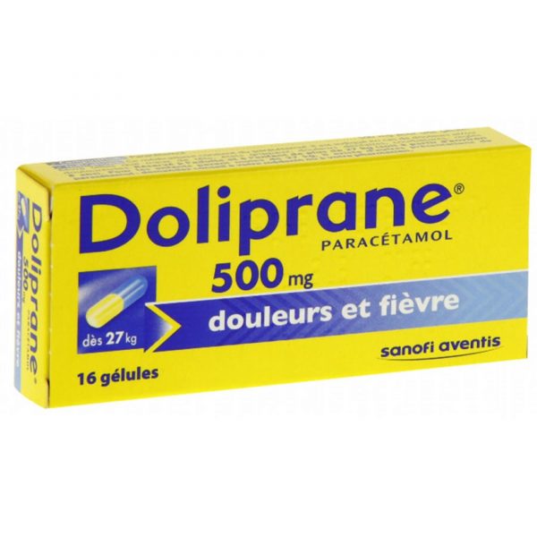 DOLIPRANE 500mg – 16 gélules
