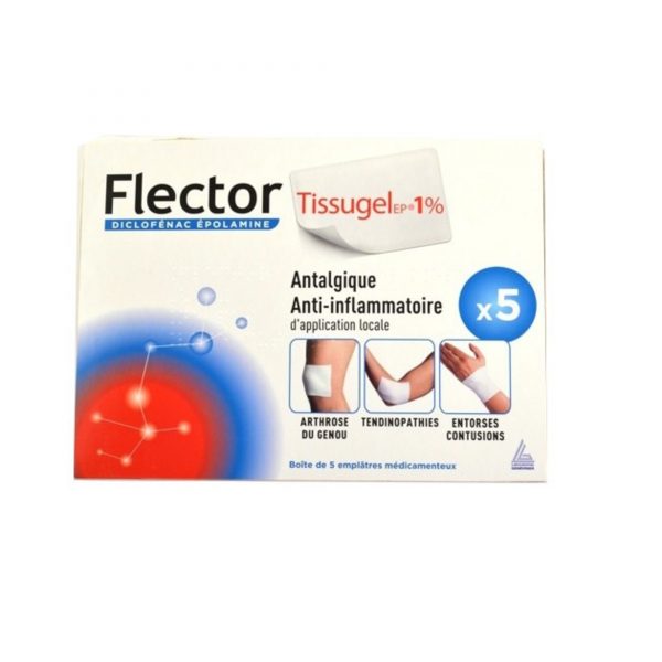 FLECTOR TISSUGEL EP 1% – 5 emplâtres