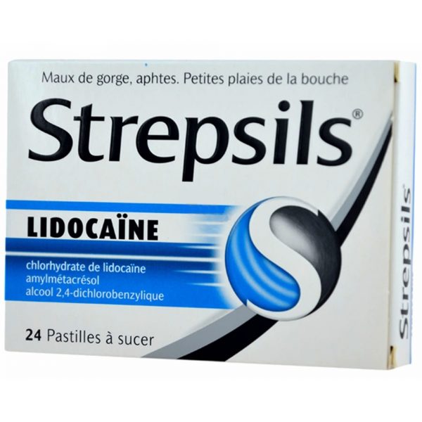 STREPSILS Lidocaïne – 24 pastilles
