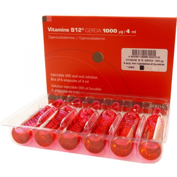 VITAMINE B12 1000 – 6 ampoules x 4.0 ML